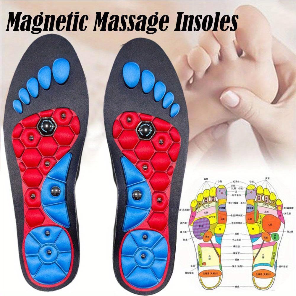 Magnetic Massage Insoles - Comfortable EVA Cushion Pads for Enhanced Foot Support, 1 Pair