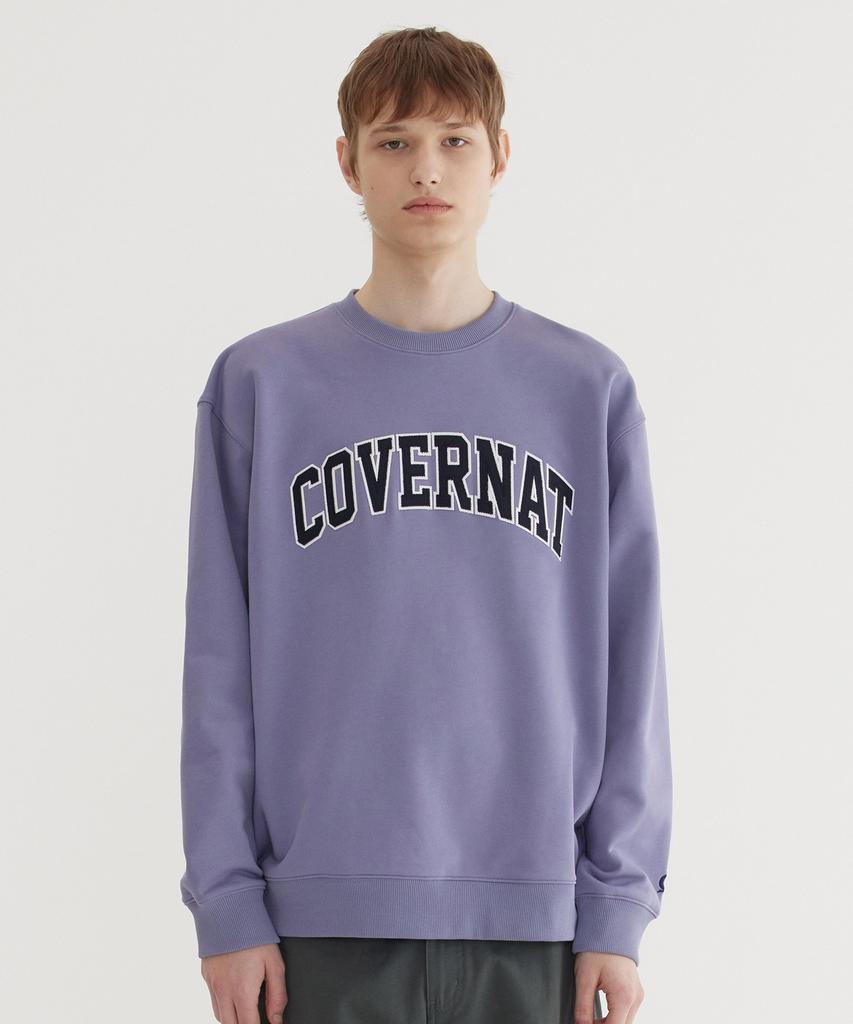 COVERNAT Arch Logo Sweatshirt Purple