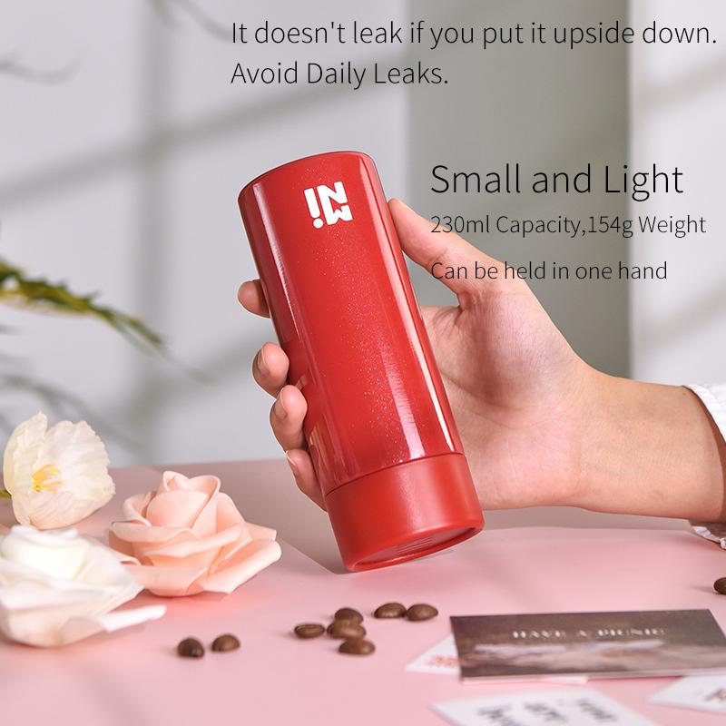 Mini Bottiglia Termos da 230ml Tazza Termos Caffè Fiaschi Sottovuoto Piccola Capacità Portatile Acciaio Inossidabile Viaggio Bevanda Bottiglia d'Acqua Termos