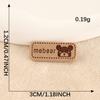 Printed Trademark Clothing Accessories DIY Patch Shoes and Hats Luggage Accessories English Letters Leather Label Cloth Label Cloth Sticker