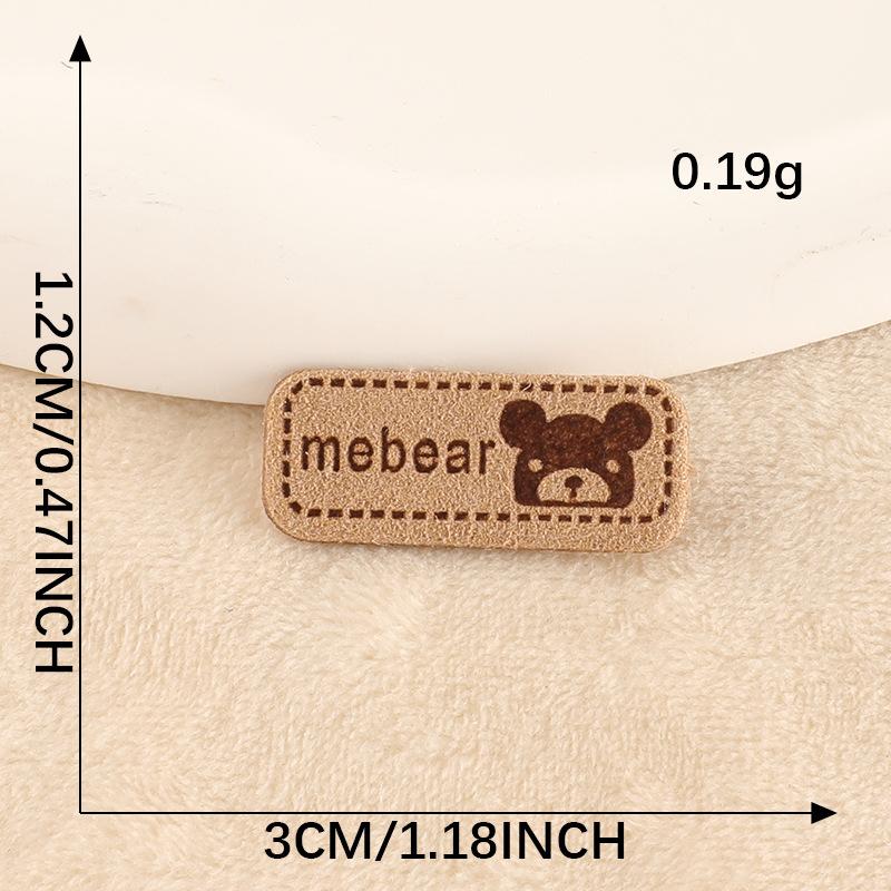 Printed Trademark Clothing Accessories DIY Patch Shoes and Hats Luggage Accessories English Letters Leather Label Cloth Label Cloth Sticker