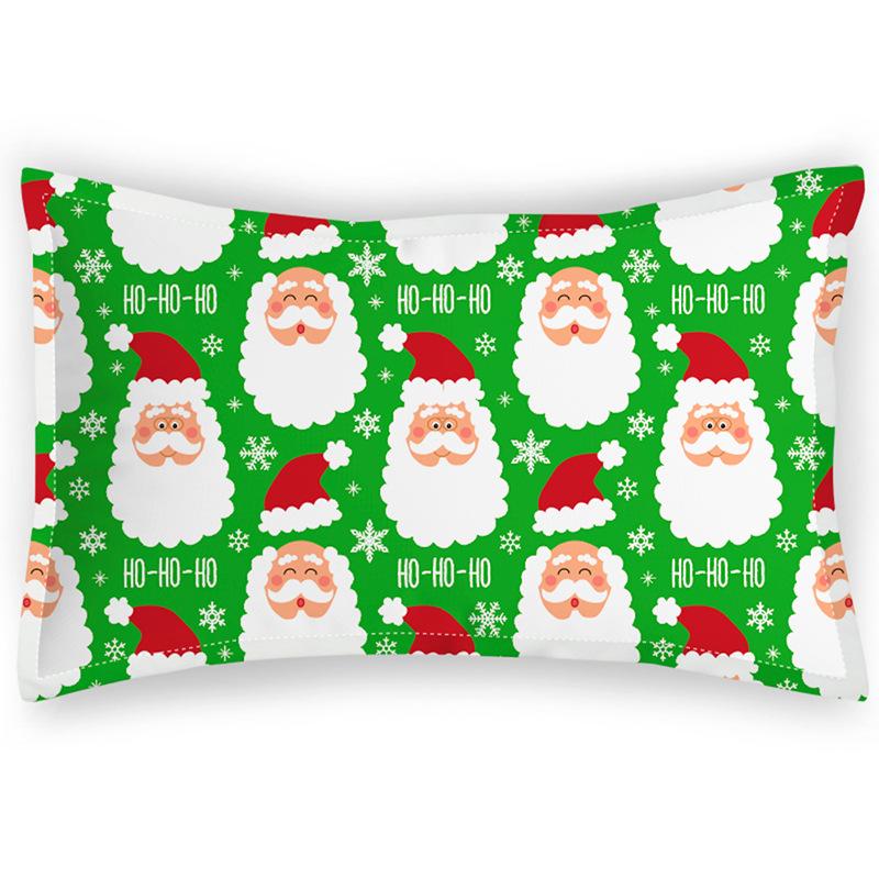 Holiday Printed Pillowcase Christmas Series Digital Printed Holiday Atmosphere Children's Pillowcase Polyester Pillowcase