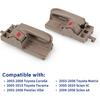 Interior Door Handle Set Compatible With 2003-2008 Toyota Corolla, 2005-2015 Toyota Tacoma, 2003-2008 Pontiac Vibe,Front Or Rear, Driver And
