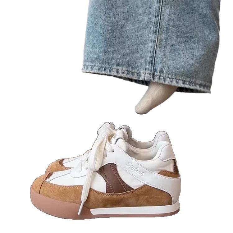 Sneakers women's new spring and summer platform German training shoes Waffle Forrest Gump shoes round head board shoes casual canvas shoes