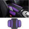 Leather Car Center Console Cover With Side Pockets,Stylish Car Decorations Interior Armrest Cover For Car Seat Organizer,Universal Center Console