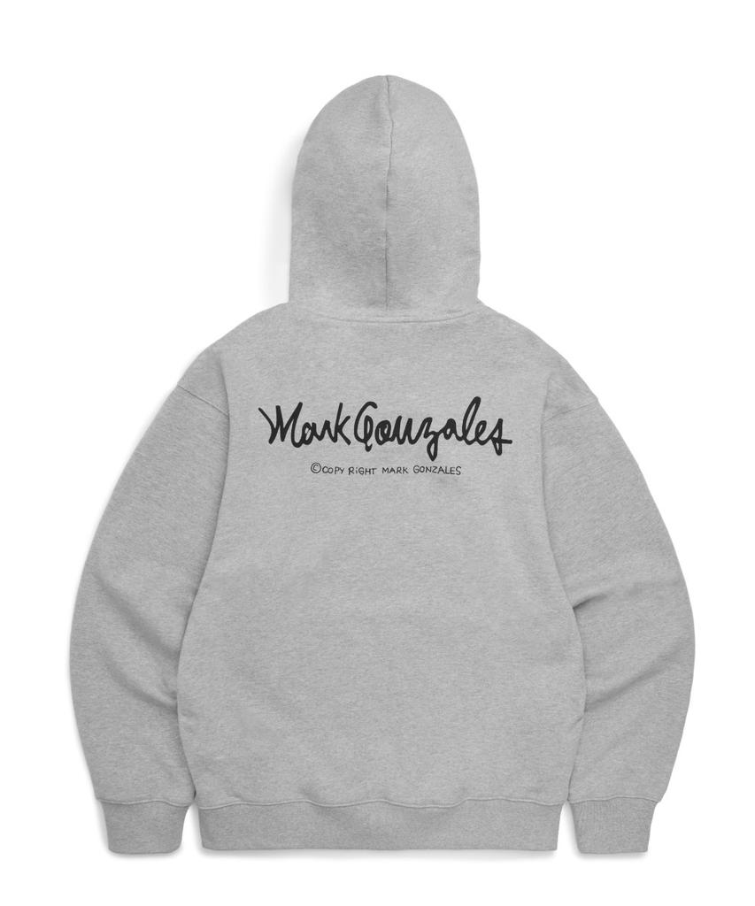 Mark Gonzales Angel Wappen Zip-Up Hoodie - M/Grey