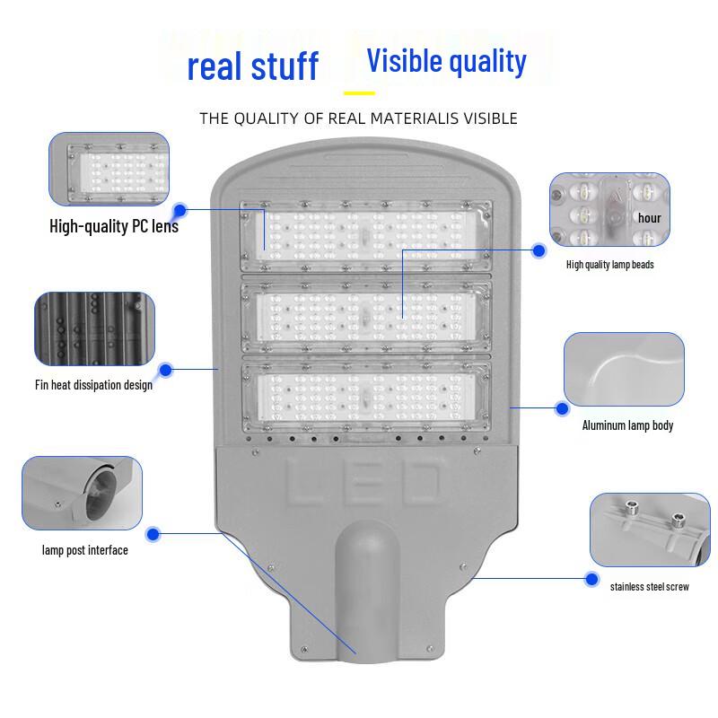 High Power 250W LED Module Street Light Head