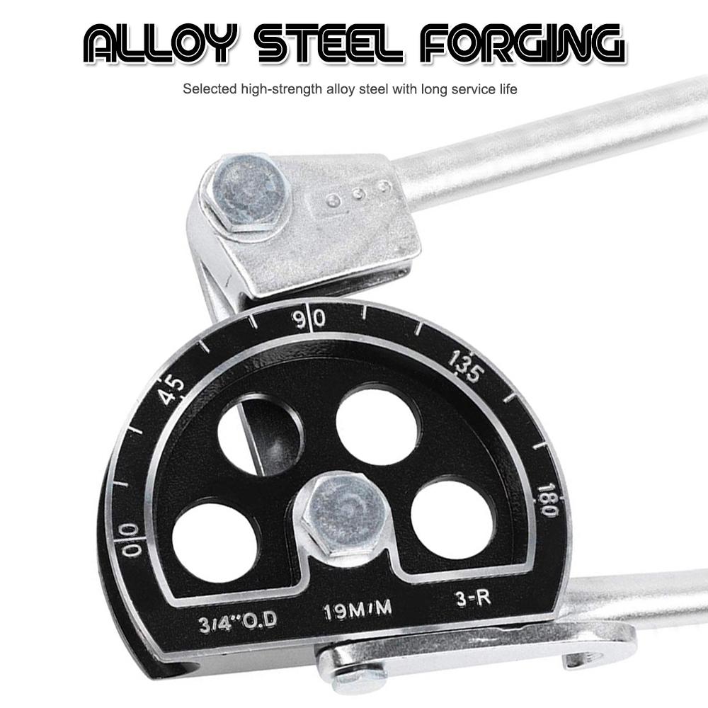 3/4''19mm Inch/Metric Universal O.D Tubing Manual Bender for Copper Tube/Aluminum Tube/Thin Iron Tube/ Thin Stainless Steel Tube