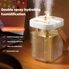 Desktop Humidifier Home Bedroom Large Capacity Ambient Light Double Nozzle Super Fog Sprayer