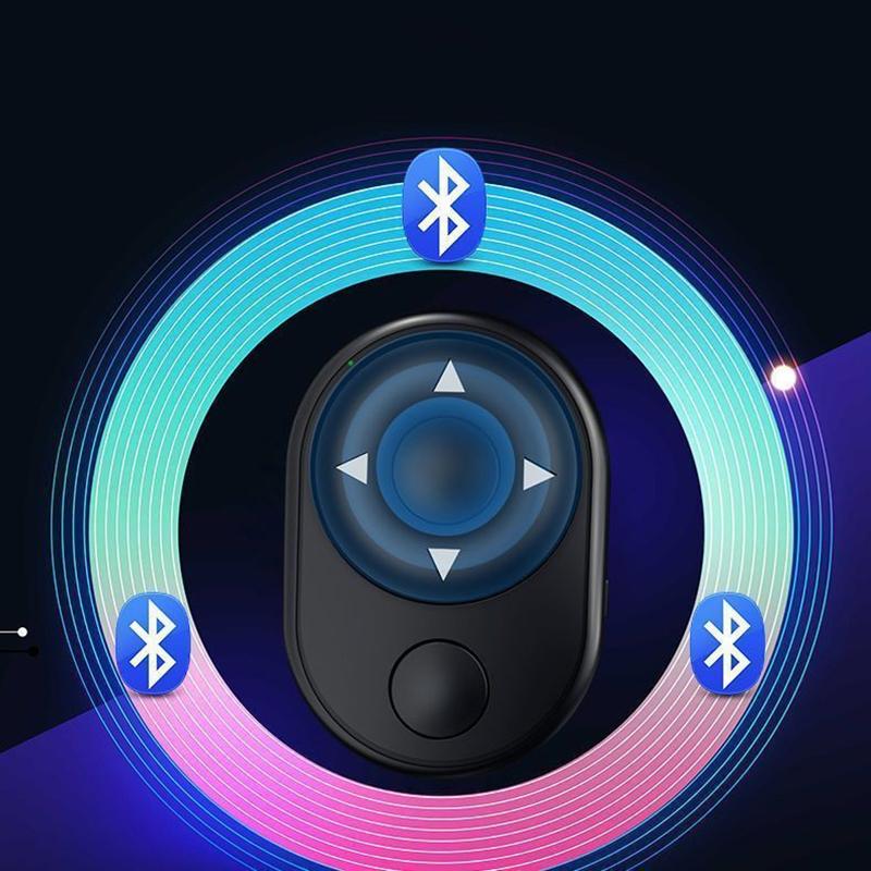 Mini Wireless Bluetooth Remote Shutter Controller Button Selfie Camera Rocker Shutter Remote Control Page Turning Douyin Liker