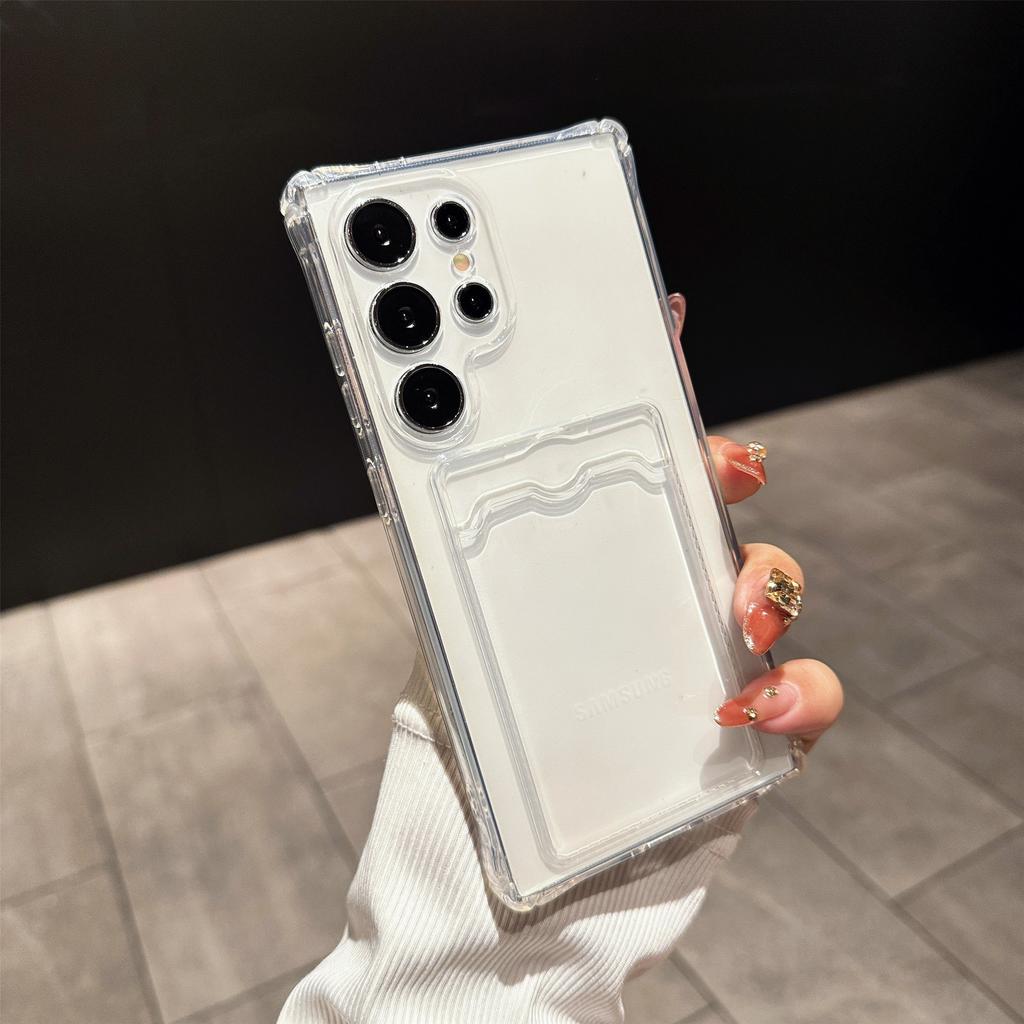 Card Holder Wallet Case Cover For Samsung Galaxy A56 5G A36 A26 S25 Edge S24 Ultra S23 FE S22 Plus S21 A06 A16 A55 A35 A15 A54 A34 A14 Accessories
