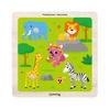 Certificat KC – Puzzle cu piese din lemn Pinkfong 4 piese (Animal Sălbatic / Insectă) 3 Opțiuni