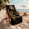 Journey Through Middle-earth Customize Text Beach Towel Super Soft & Absorbent Suitable for Sports Travel Swimming Yoga Bathroom Beach And Pool