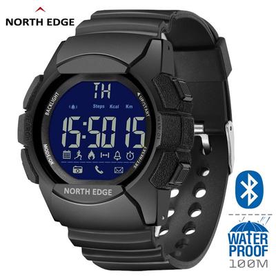 NORTH EDGE Pedometer Calories Bluetooth Men Sports Watches Distance Detection Digital Watch Running Swimming Wristwatch