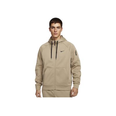 Therma-Fit Solid Color Fleece Full Zip Warm Hooded Cardigan Sweatshirt Men Outerwear Khaki DQ4831-247