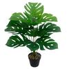 55cm Artificial Plant 12/18 Leaves Green Faux Leaves Plants Plastic Material Lifelike Greenery Fake Palm Plant Office Decor