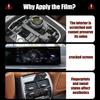 For VW Tiguan L Pro 2024-Pre Car Interior Center Console Transparent TPU Protective Film Anti-scratch Repair Film Accessories