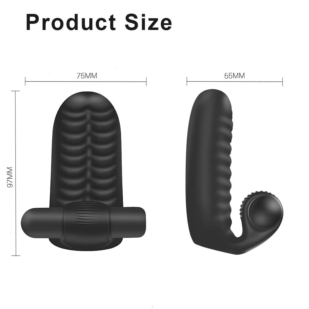 G-spot Stimulation Finger Vibrator for Women Men Nipples Clitoris Prostate Vibrating Massager Female Masturbation Sex Toys 18+