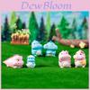 Adorable Resin Dinosaur Desk Decor Colorful Cartoon Animal Ornament For Diy