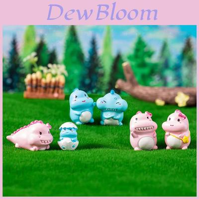 Adorable Resin Dinosaur Desk Decor Colorful Cartoon Animal Ornament For Diy