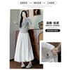 Yellow bud skirt pants women's summer thin new thin loose bloomers small casual wide-leg trousers