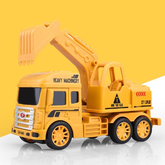 Engineering Vehicle Toy Flexible Joints Simulation Inertial Pull Back Sliding Dump Truck Bulldozer Excavator Model Gifts for Boys