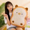 Toast Cat Stuffed Toy With Pp Cotton Fill Soft Anime Shape For Bedroom Decor