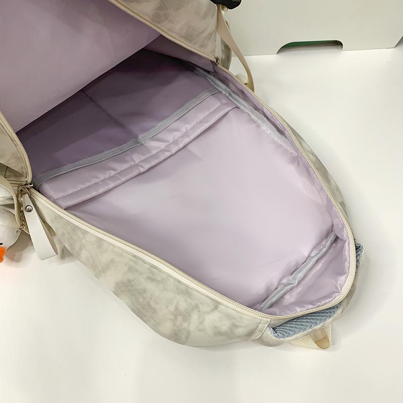 Middle School Student Schoolbag Men's Letter Backpack Women's Large Capacity Backpack