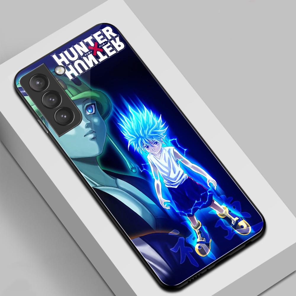 Szkło Hartowane Pokrowiec Dla Samsung A50 A60 A70 A21 A31 A51 A71 A81 A91 4G 5G A50S A70S M40 M80S Hunter X Hunter Anime Etui