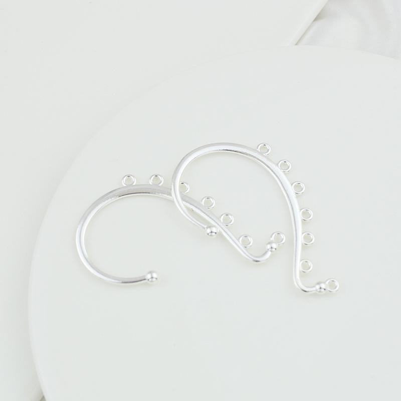 Color-Preserving Alloy Porous Ear Hooks - DIY Handmade Hanfu Style Hairpin Accessories