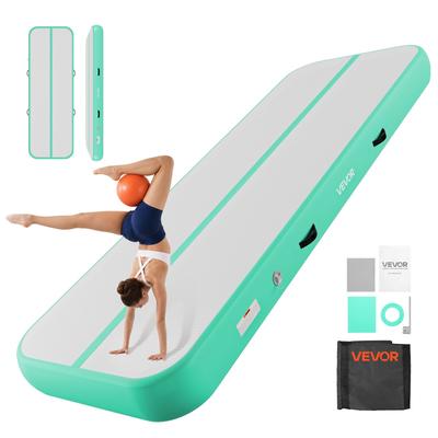 VEVOR Aufblasbare Gymnastik-Luftmatte 3m Trainingsmatten mit Elektropumpe, 20 cm Dicke Stabile Tumblingbahn