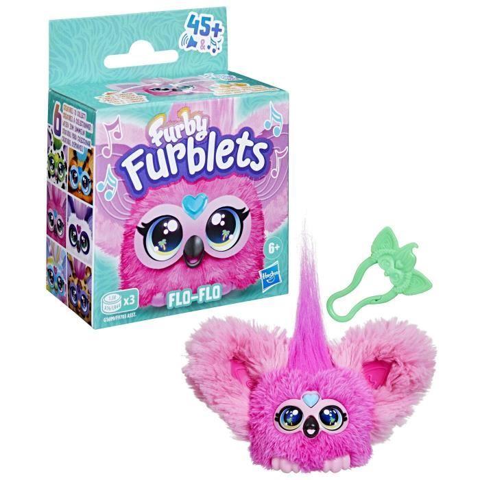 Furby Furblets Flo-Flo, Mini peluche électronique pour filles et garçons, plus de 45 sons, à partir de 6 ans, Hasbro