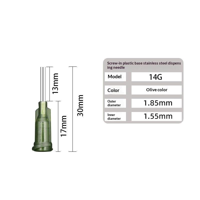 Luer Lock Blunt Dispensing Needles 14 Ga 1/2 Inch 30/100 Pcs Set for Epoxy Resin Craft Jewelry Making Projects