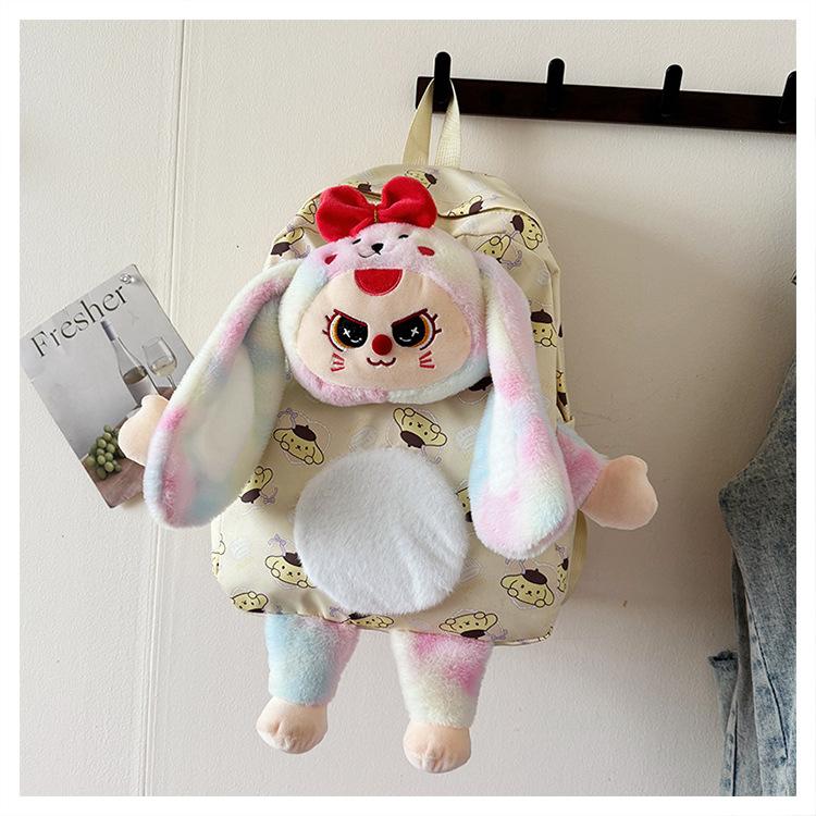 School bag new high-value cartoon cute backpack ins style school bag versatile super cute sweet backpack niche leisure bag