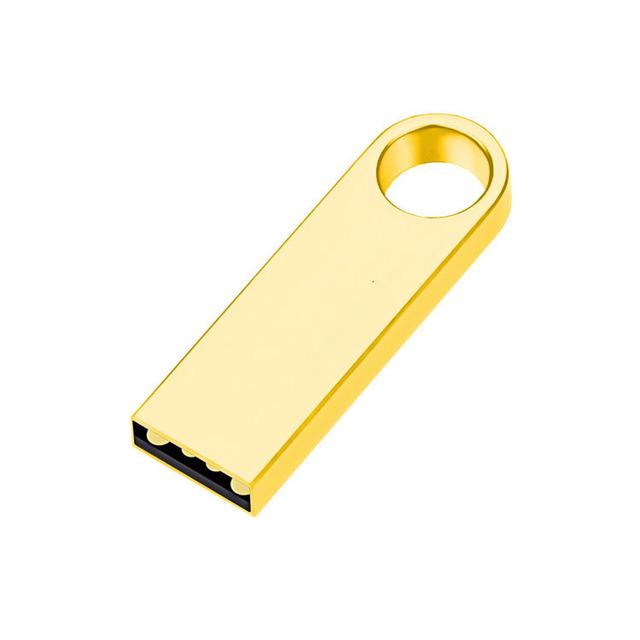 Metal USB Flash Drive with Laser Engraved Logo - 32GB/64GB/128GB, Creative Gift Edition