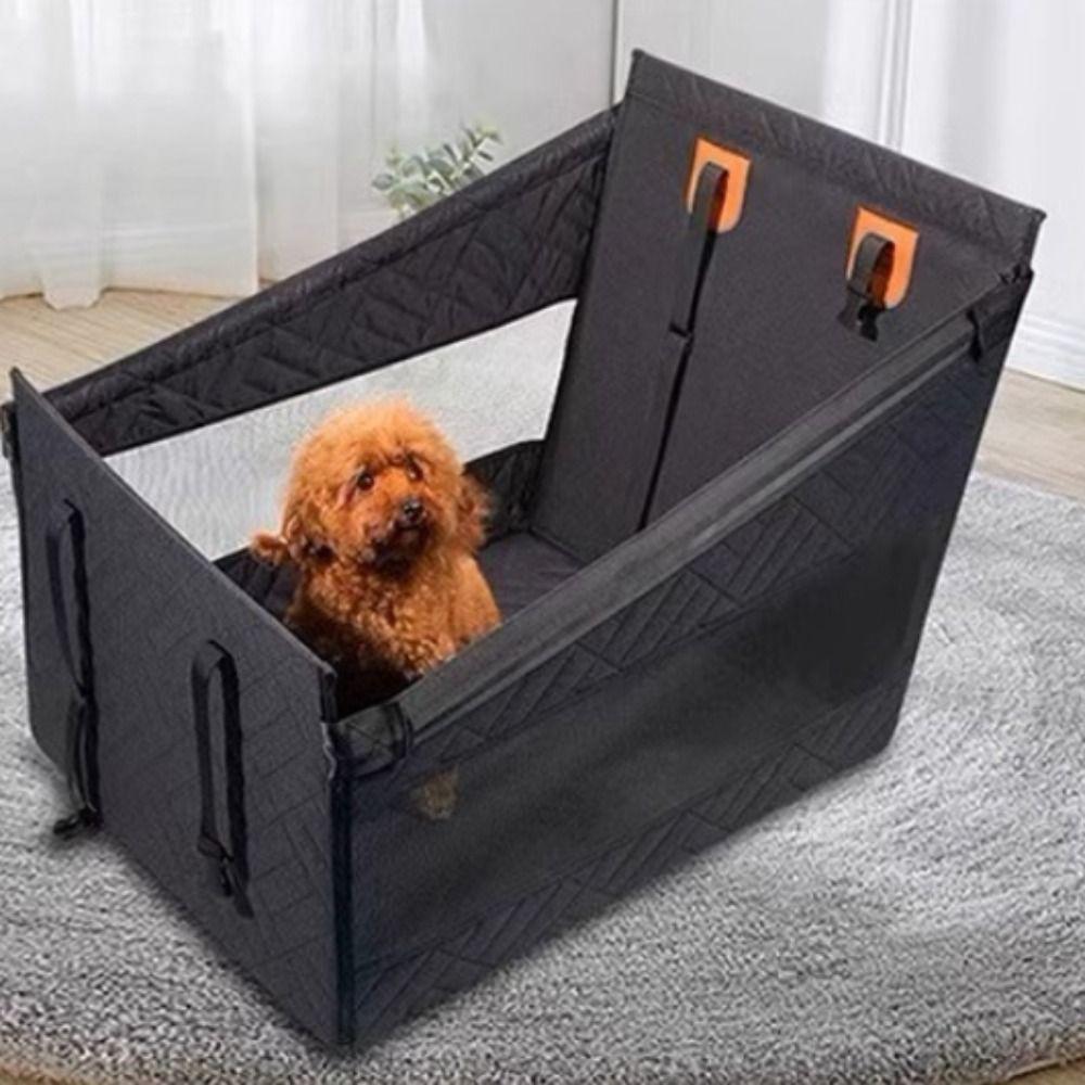 Waterproof Dog Car Seat Universal Pet Car Seat Cover Adjustable Car Seat Basket  Family Travel