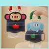 Pu Cartoon Animal Tissue Holder With Multifunctional Storage For Car And Home Use