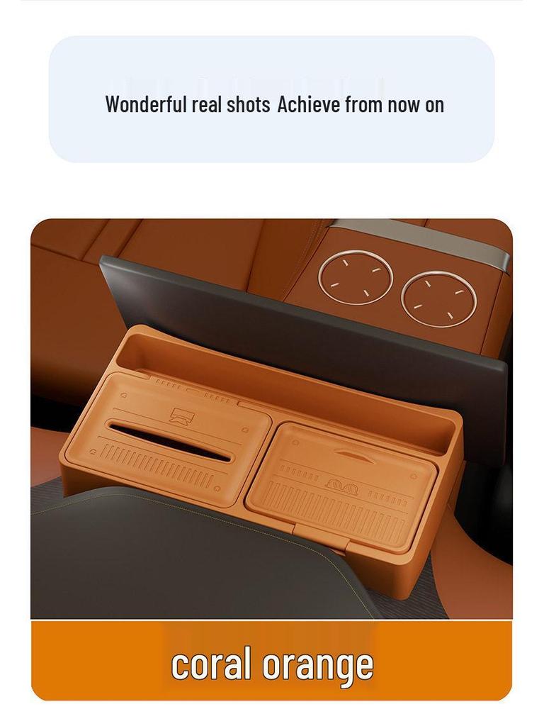 Compatible with YU7 Rear Storage Box, Console Tissue Box, Car Interior & Accessories.