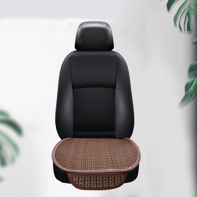 Summer Cool Ice Silk Car Cushion Seat Covers Universal Luxury Car Interior Non Slip Breathable Front Rear Cushion With Backrest