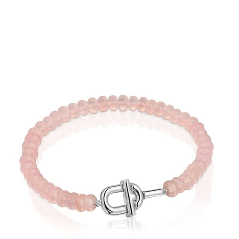Tous Silver Bracelet Treated Pink Chalcedony Tous Manifesto/ MANIFESTO Bracelet/ Bracelet/ 311691700