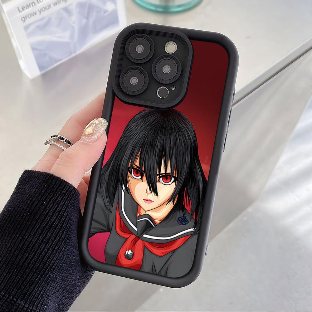 Akame Kurome Thicken TPU Mobile Phone Case for iPhone 17 16 15 14 13 12 11 Air Pro Max Plus Colorful Cover