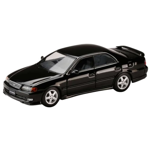 HJ64 1/64 Scale Toyota Chaser Tourer V (JZX100) 1998 Black (Custom Color) Finished Model (HJ642072BK)