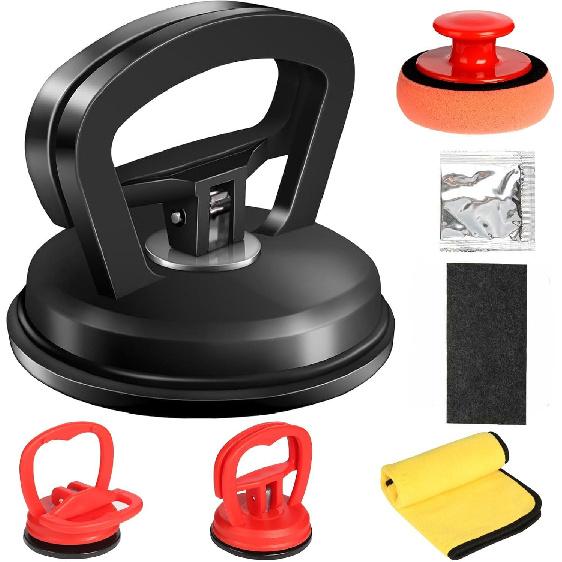 Dent Puller, 7 Pack Car Dent Puller, Suction Cup Dent Removal Kit For Paintless Dent Repair - Auto Body Repair Tool For Dents, Doors, Objects Moving