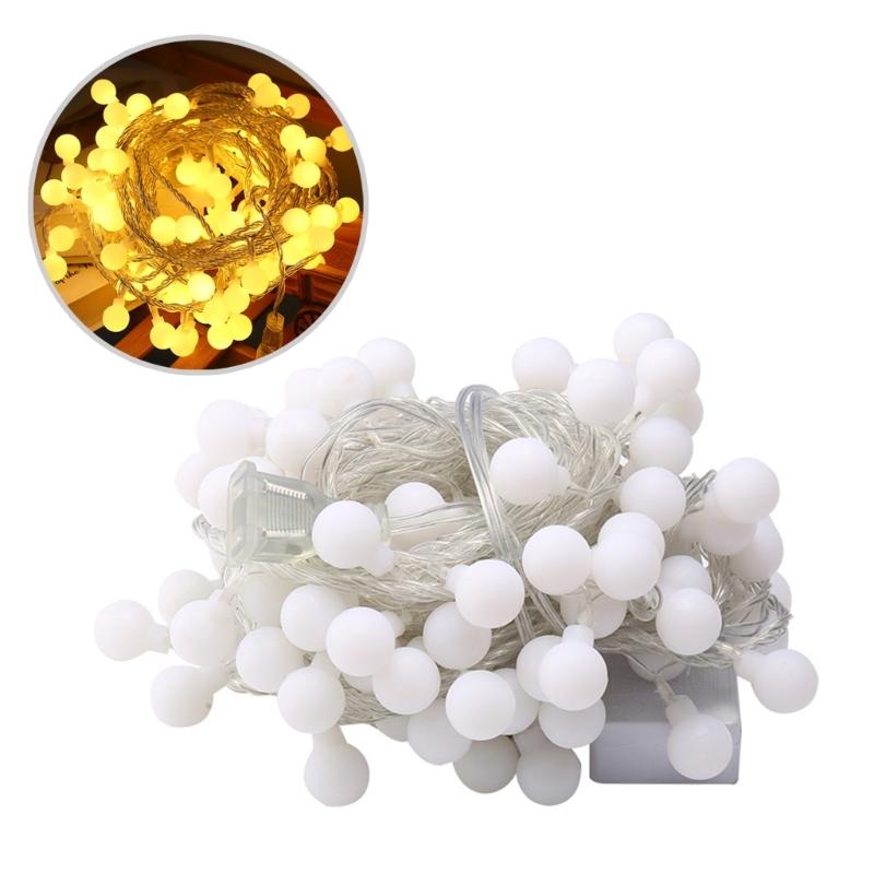 Globe String Lights LED String Lights Warm White Connectable Lights Decorative String Lights for Outdoor Indoor Camping