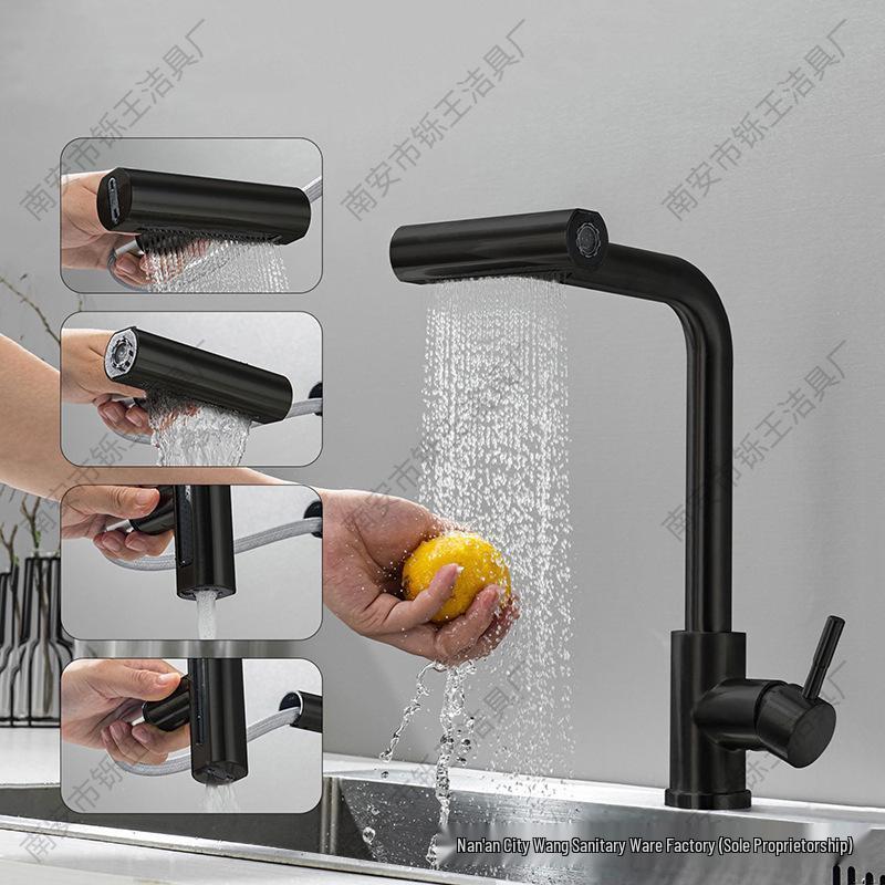 Lucky Cat Hot & Cold Stainless Steel Faucet for Kitchen & Bathroom Sink