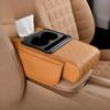 Car Center Console Armrest Cushion PU Leather Mat Memory Foam Support Universal Fit for SUVs and Sedans