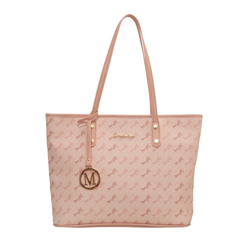 Premium textured bag women's large-capacity 2025 new summer versatile simple shoulder bag class commuter tote bag