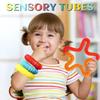 6 Stück/Packung Pop Tubes Sensorikspielzeug Fidget Pop Tube Stressabbau Dekompression Finger Spielzeug Teleskoprohr für Kinder Teenager Geschenke
