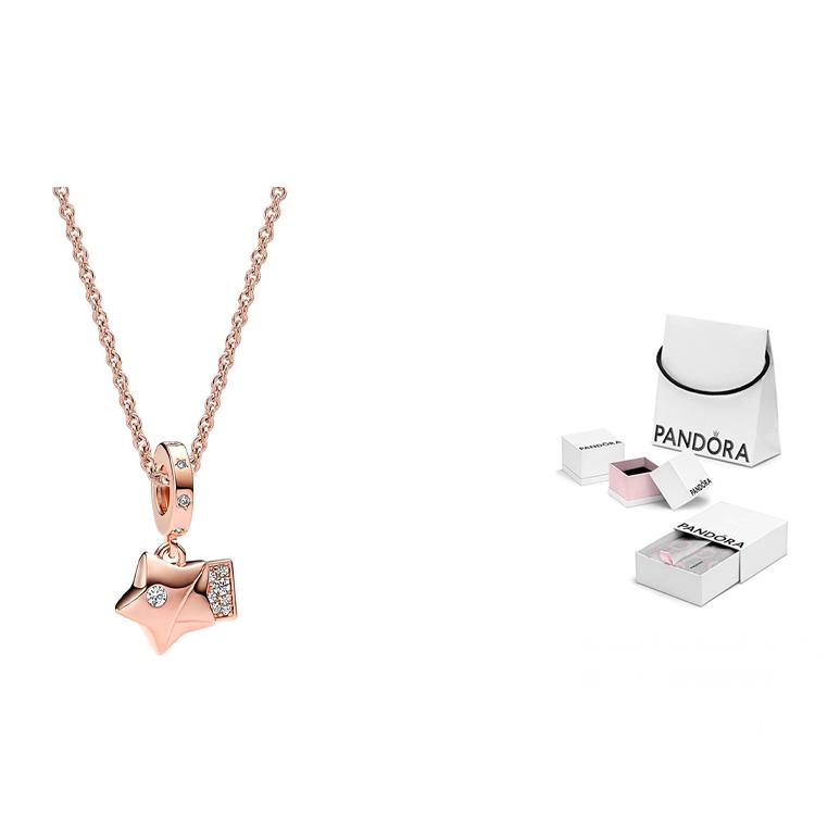 Pandora Preferred Star Exquisite Fashion Alloy Necklace Women necklace ZT2525 Box