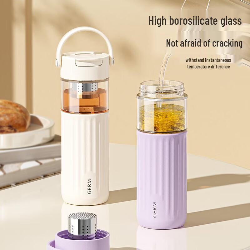 Portable Tea Infuser Glass Bottle